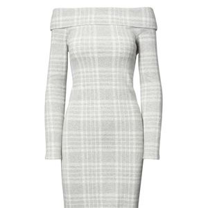 NWT Banana Republic Plaid Midi Sweater Dress, Sm